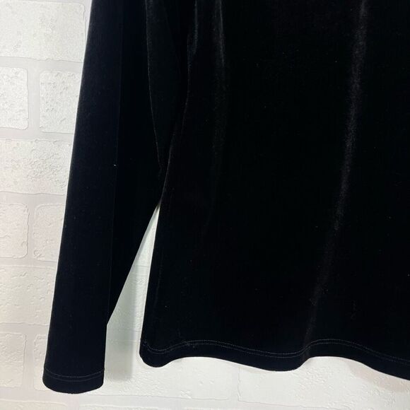 Vintage AGB Womens Velvet Cardigan Size Small Black Velvet Witchy Goth - Picture 11 of 14